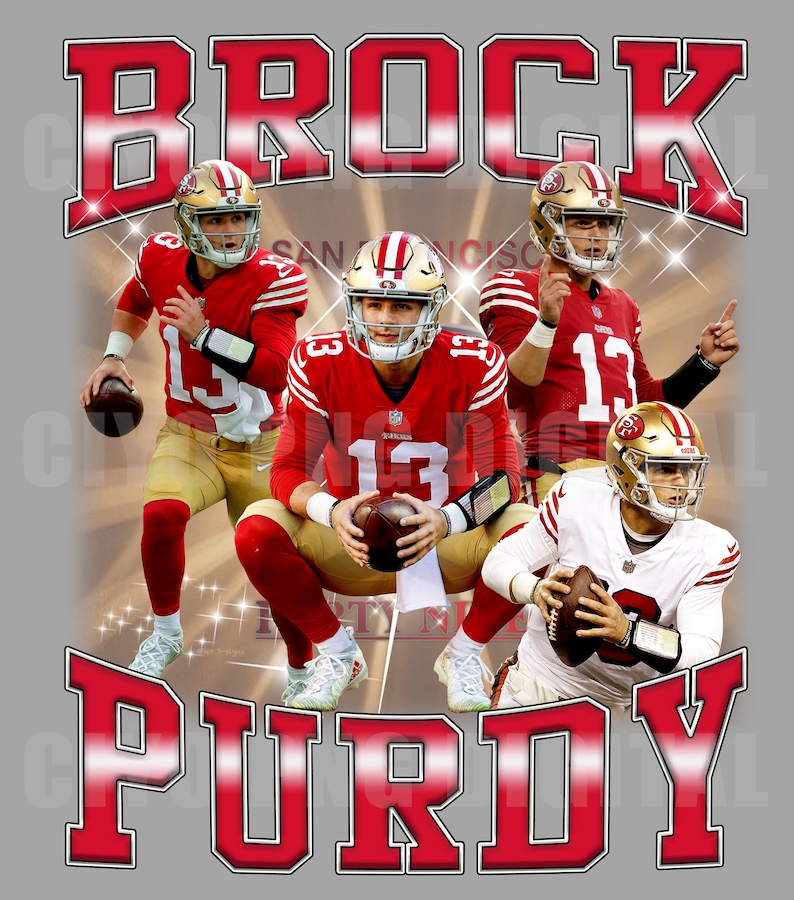 Brock Purdy PNG, Digital Tshirt Design. PNG File,digital PNG File - Etsy