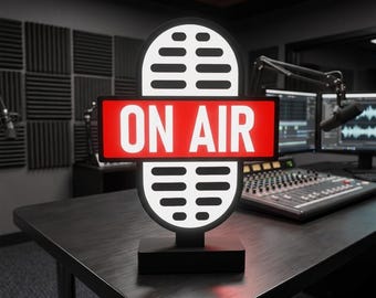 Vintage On Air Led Studio Sign – Illuminated Broadcast Sign for Radio, TV & Media Studios