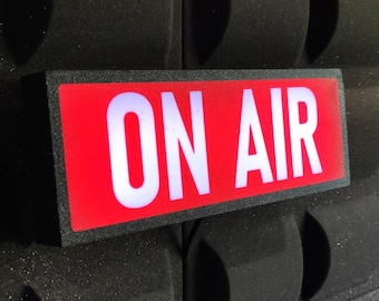 ON AIR Led Wall Studio Sign – Illuminated Broadcast Sign for Radio, TV & Media Studios