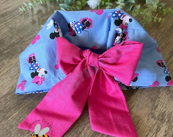 Gorro quirúrgico de enfermera con bolsillo para coleta / Gorro de enfermera registrada 100% algodón