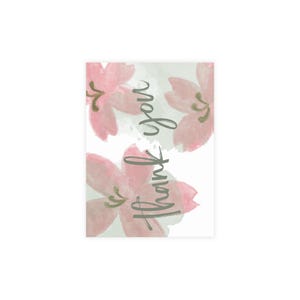 Floral Danke Postkarte Bundle, Set mit 10 Karten mit Umschlägen, Perfekt für Dankbarkeitsnotizen, Geburtstage oder Hochzeiten