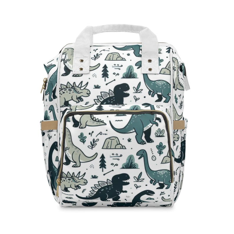 Dinosaur Backpack: Kids Travel Diaper Bag, 1200D Nylon image 1