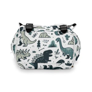 Dinosaur Backpack: Kids Travel Diaper Bag, 1200D Nylon image 4