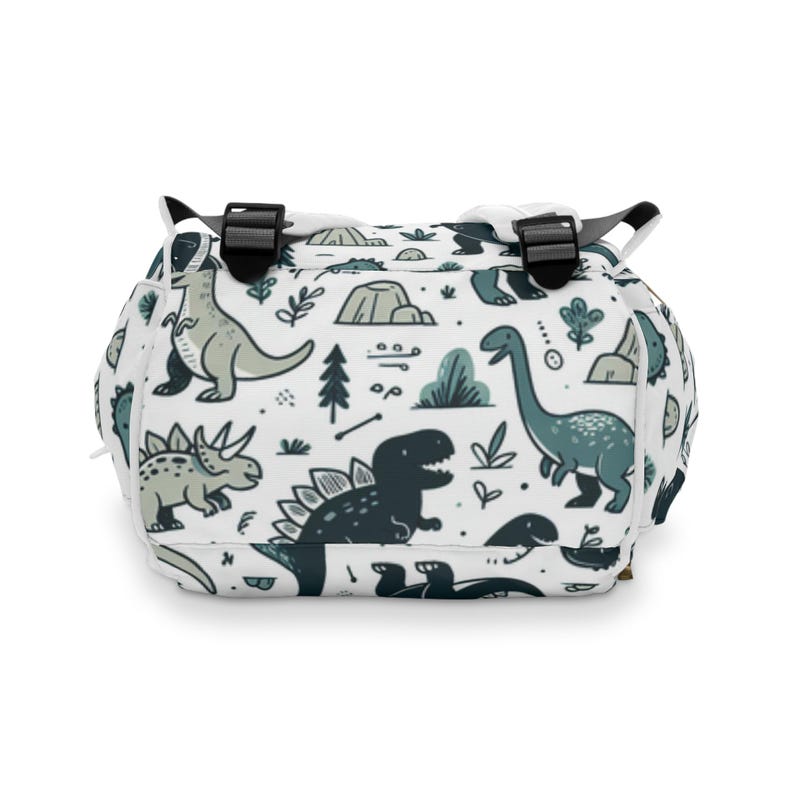 Dinosaur Backpack: Kids Travel Diaper Bag, 1200D Nylon image 4