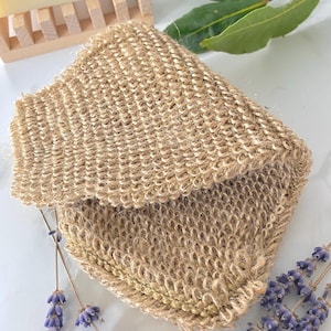 Gant de bain exfoliant en sisal naturel - Nettoyage en profondeur, rajeunissement de la peau, séchage rapide, respectueux de l&#39;environnement, antidérapant