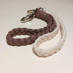 Boho Keychain Wristlet macrame Wristlet lanyard Keychain handmade Macrame Keychain Wristlet cotton key chain key strap Mothers day gift