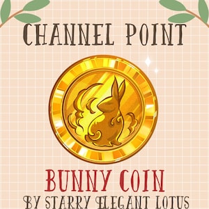 Bunny Channel Point, Rabbit Gold Coin Emotes, Animal Sub Bit Badge Stream Asset, Easter Twitch Overlay Discord Youtube Gif Kick Mixer...