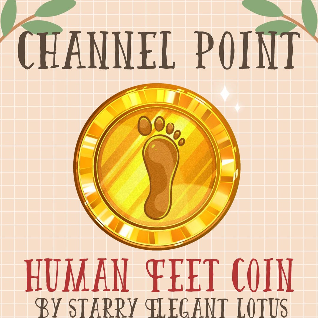 ゴールドヒューマンフットチャンネルポイント、コインエモート、ヒューマンパウズサブビットバッジストリームアセット、フットプリントTwitchオーバーレイDiscord  Youtube Gif Kick Mixer - Etsy 日本