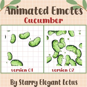 Green Cucumber Animated Emotes, Pickle Raid HYPE Stream Emoji, Badges Twitch, Funny Cucumber Raining Meme Discord Youtube Kick Mixer, Tiktok