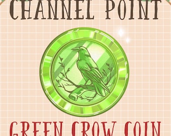 Green Crow Channel Point Icon, Sky Bird Coin Emotes, Killers Sub Bit Badge Stream Asset, Raven Twitch Overlay Discord Youtube Gif Kick Mixer