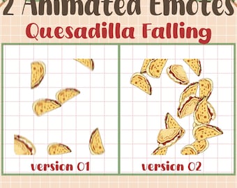 Quesadilla Raining Animated Emotes, Raid HYPE Stream Emoji, Badges ...