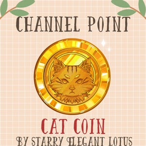 Gold Cat Channel Point, Yellow Kitty Coin Emotes, Meow Sub Bit Badge Stream Asset, Cat Lover Kitten Twitch Overlay Discord Youtube Gif Kick
