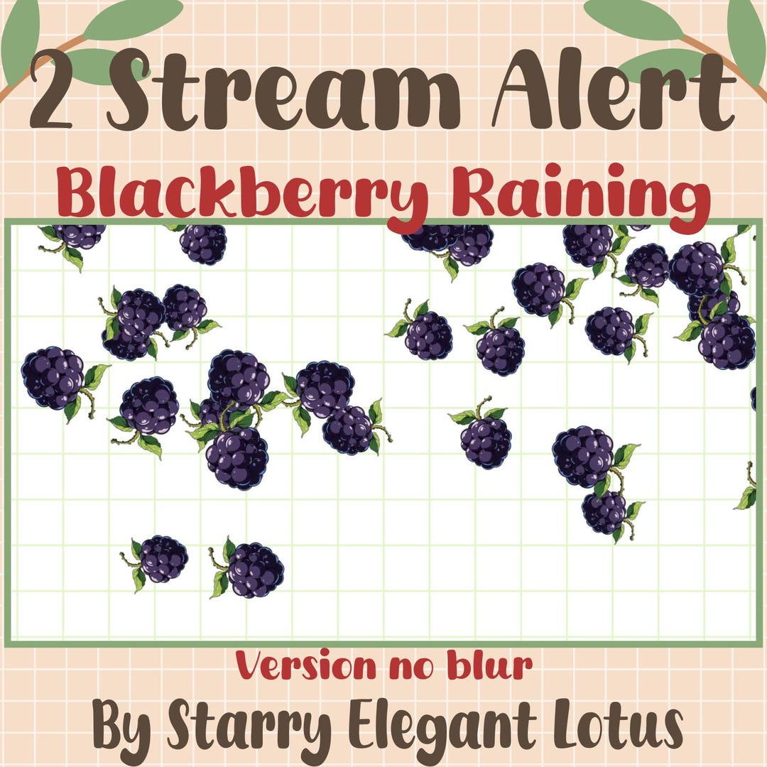 Blackberry Channel Point Icon, Fresh Fruit Coin Emote Rewards, Sub Bit ...