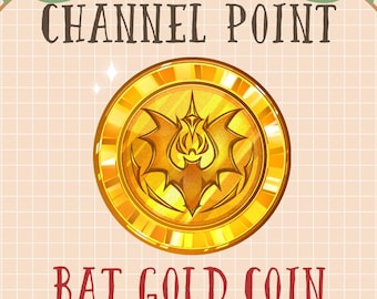 Złoty punkt kanału Wampira Nietoperza, Żółta emotka monety, Odznaka sub-bitu Halloween Night Stream, Nakładka Twitch na Discord Youtube Gif Kick Mixer