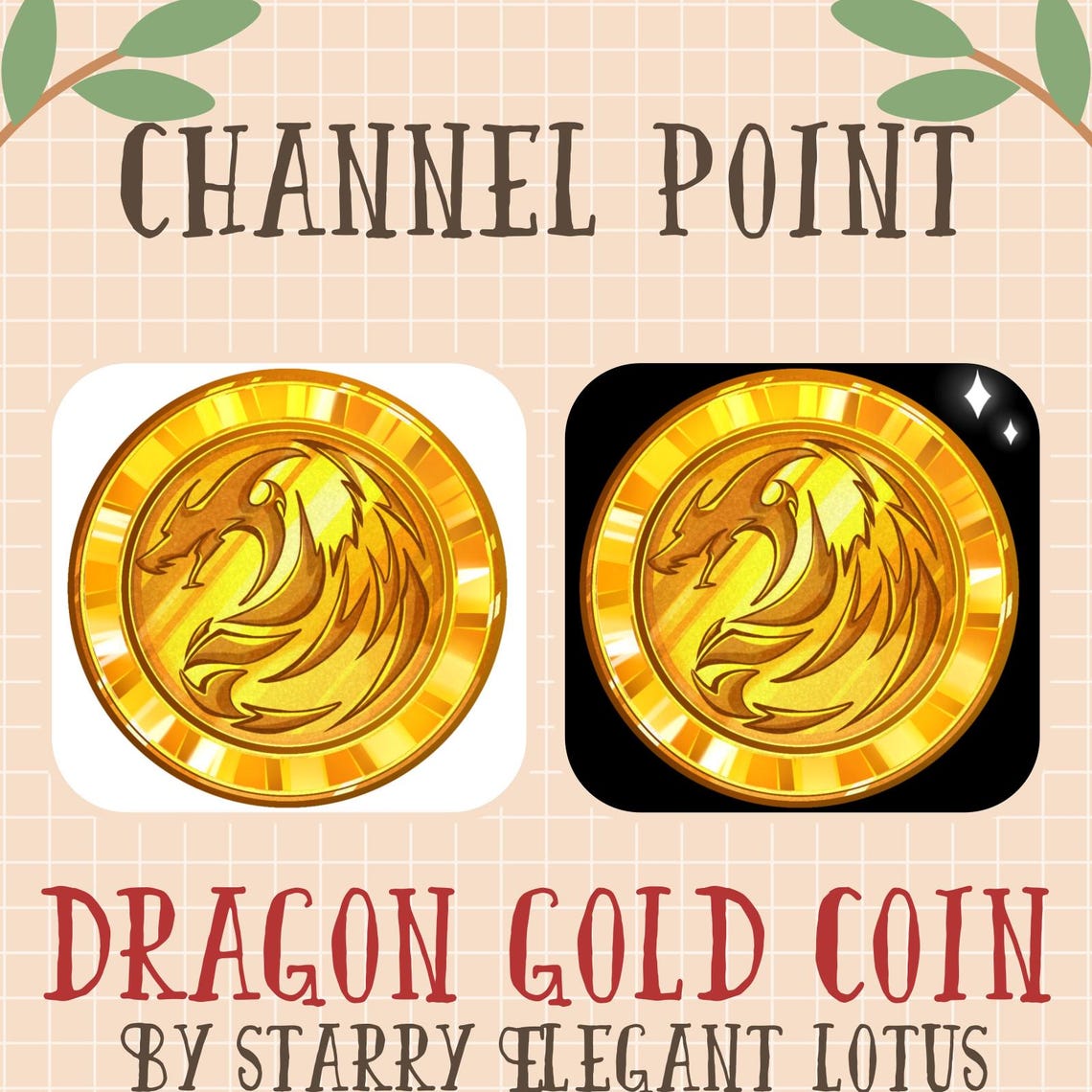 Gold Dragon Channel Point, Yellow Coin Emote, Legend Sub Bit Badge ...