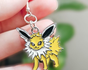 Pendientes de Jolteon: Monstruo de anime, joyas de Eevee