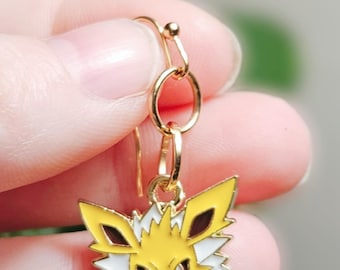 Pendientes de Jolteon: Monstruo de anime, joyas de Chibi Eevee