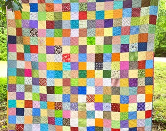 Classic Americana full-size quilt for William Watson, 81" X 81" all cotton, machine washable