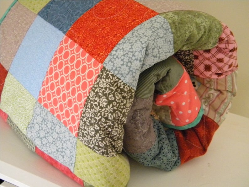 Quilts Patchwork Bed Quiltdouble/picnic Size81 X Etsy