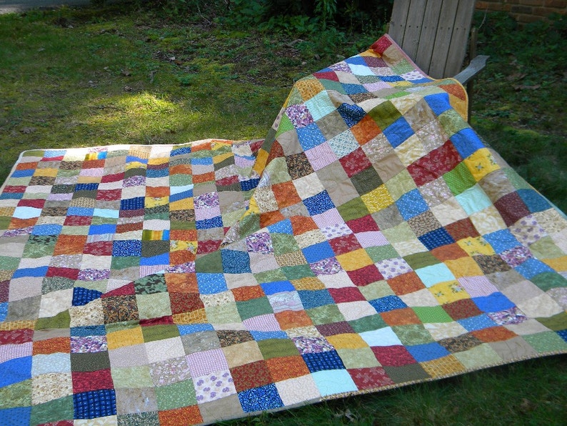 Quiltpatchwork Quilt California King Size 118X103 Classic Etsy