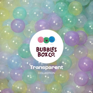 Premium Soap Bubble Transparent Ball Pit Balls – Non-Toxic, BPA-Free, Lightweight, Safe for Kids