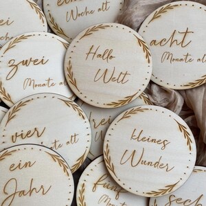 18 Meilensteinkarten "Mein erstes Babyjahr" | Geschenkidee | Aufmerksamkeit zur Schwangerschaft| Geburt| Babyparty