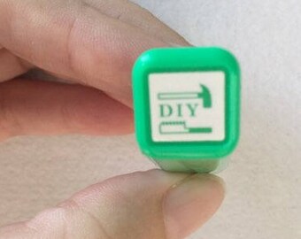 DIY Stamp - Tiny Schedule Stamp - Self Inking Stamp - Kodomo no Kao - 10mm square