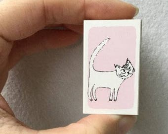 Cat Stamp - Shinzi Katoh Stamp - Chignon Stamp - Japanese Stamp -  Kodomo no Kao