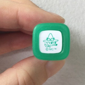 Moomin Stamp - Snufkin Stamp - Erasable Stamp - Pilot Frixion Stamp - Tiny Schedule Stamp - Self Inking Stamp - 14mm square