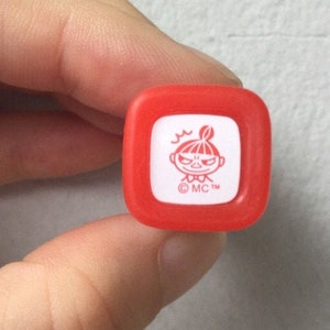 Moomin Stamp - Myy Stamp - Erasable Stamp - Pilot Frixion Stamp - Tiny Schedule Stamp - Self Inking Stamp - 14mm square