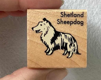 RARE Dog Stamp - Shetland Sheepdog - Kodomo no Kao