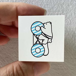 Tampon ours polaire - Tampon postal amusant - Tampon Kodomo no Kao