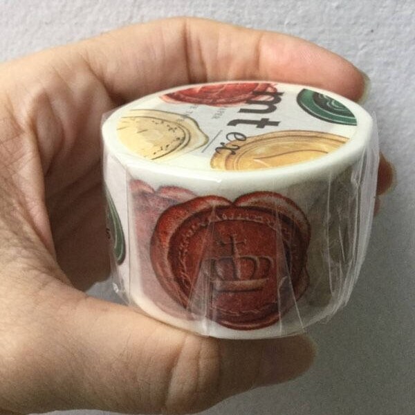 Rare Washi Masking Tape - Wax Seals Mt ex 30mm x 10m