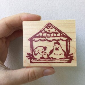 Rooster Stamp - Chicken Stamp - Kodomo no Kao