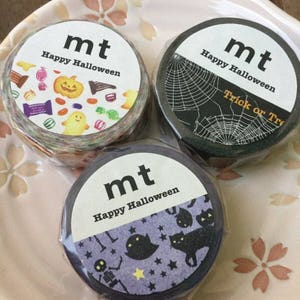 Halloween Washi Tape - PICK ONE - mt Tape - 2016 Halloween Masking Tape - 15mm x 7m