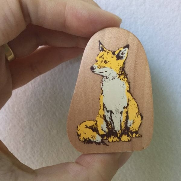 Fox Stamp Etsy