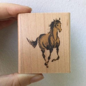 Horse Stamp - Equestrian Stamp - Kodomo no Kao
