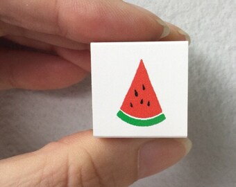 Watermelon Stamp - Summer Stamp - Japanese Stamp - Kodomo no Kao