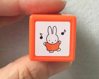 Miffy Stamp - Music Stamp - Self Inking Stamp in Orange