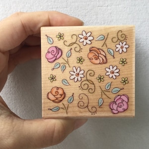 Flower Stamp - Large Stamp -  Kodomo no Kao