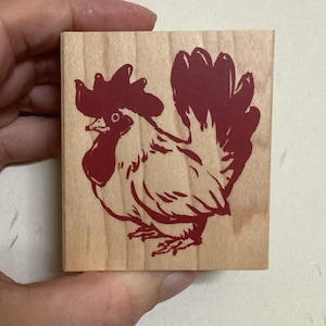 Rooster Stamp - Farm Stamp - Kodomo no Kao