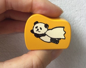 Cute Panda Stamp - Kodomo no Kao - Flying Panda