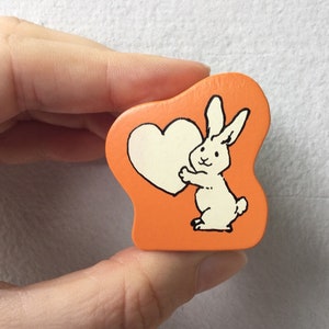 Cute Rabbit Stamp - Kodomo no Kao - Heart Rabbit