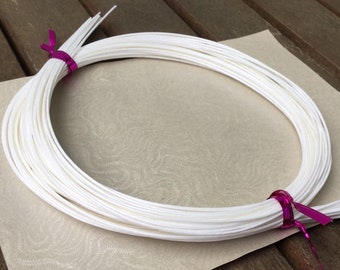 Mizuhiki Cords - Shiny White - 20 x 90cm length cords - Reference 58