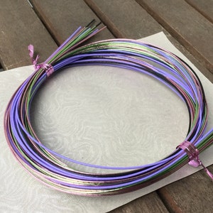 Pink, Purple, Green and Black Mizuhiki Cords - 20 Cords - 90cm length cords