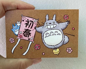 Totoro Stamp - Large Wooden Stamp