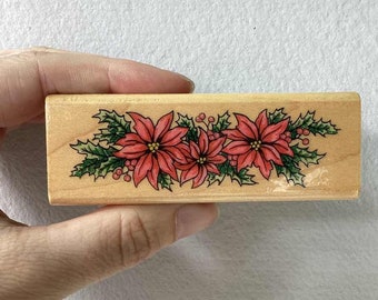 Christmas Flowers Stamp - Christmas Stamp - Kodomo no Kao