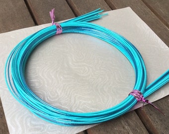 Aqua Blue and Blue Mizuhiki Cords - 20 Cords - 90cm length cords - Reference 47