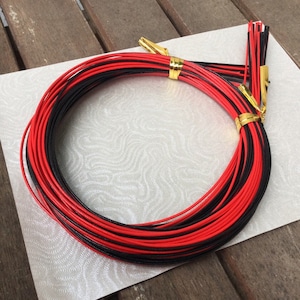 Red and Black Mizuhiki Cords - 20 Cords - 90cm length cords