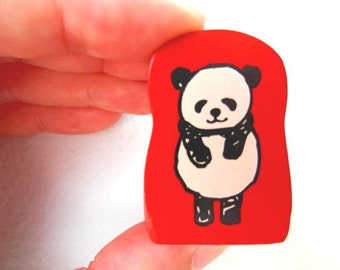 Panda Stamp - Bowing Panda Stamp - Kodomo no Kao